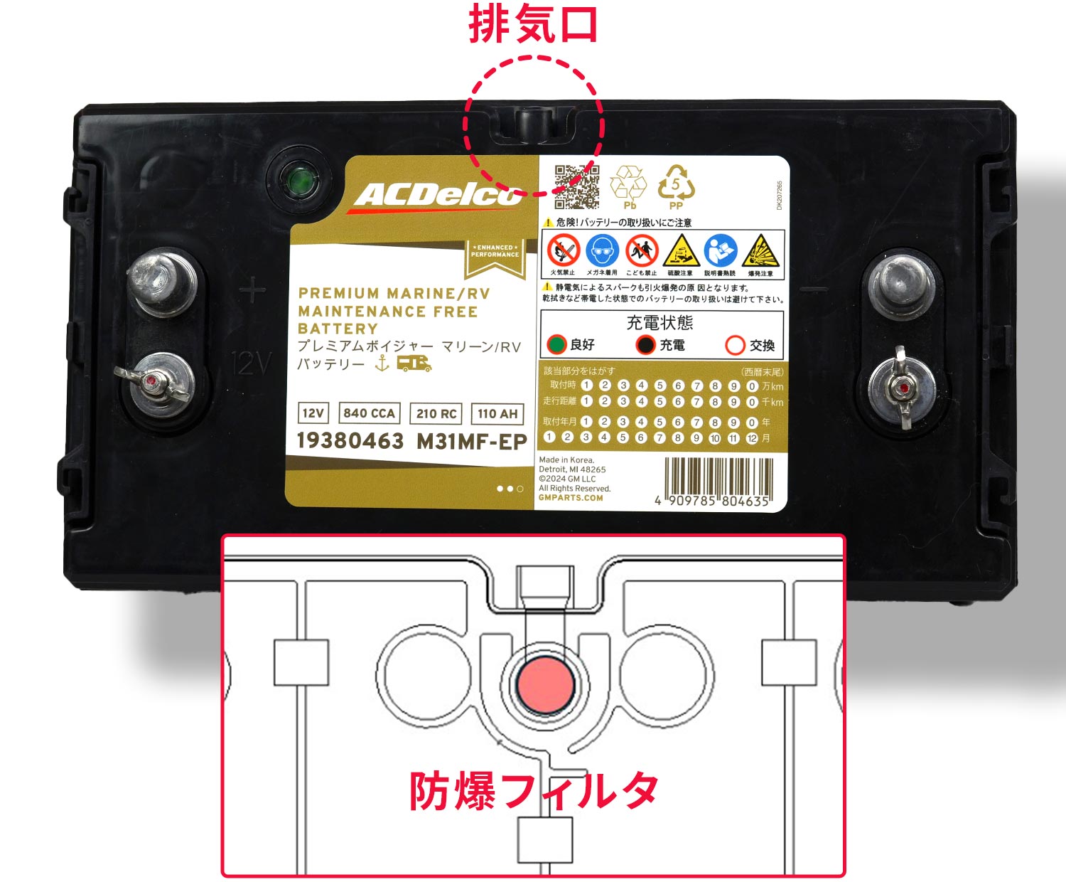 2重カバー(液口栓無)構造を採用