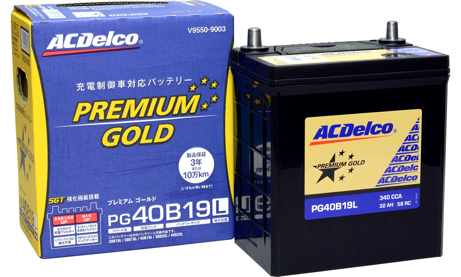 紺×赤 ACDelco AC Delco バッテリー マツダ ボンゴブローニィ 型式SKF6V H22.01〜H22.08対応 SMF95D31L  SMFシリーズ